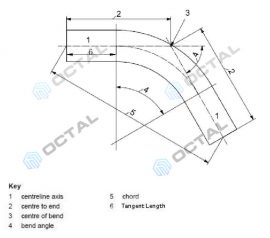 6D Bend / Long Radius Bend Specification and Dimension- Octal